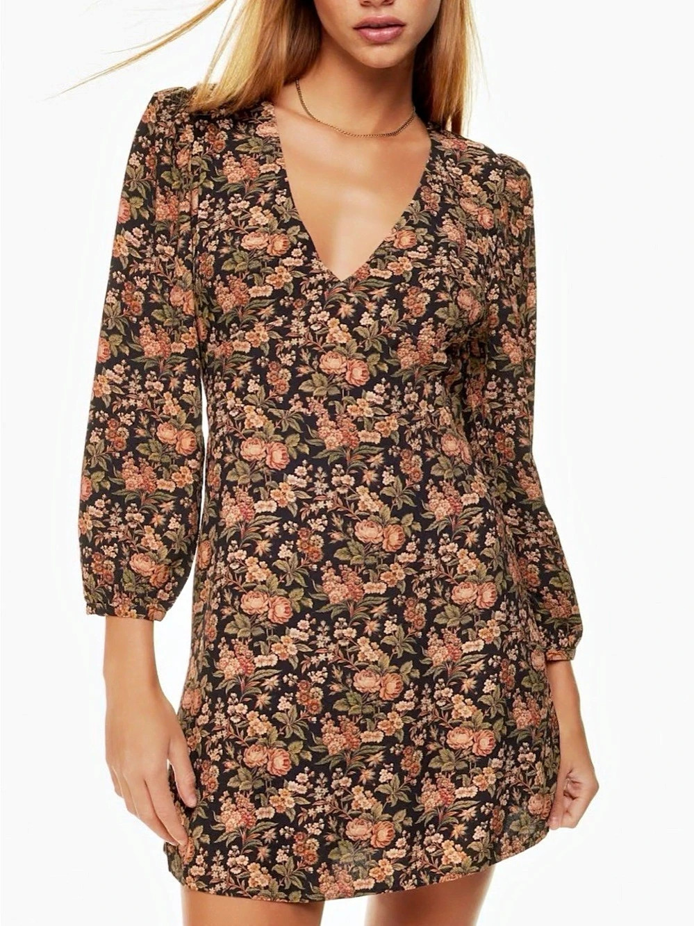 Aritzia Grayson Dress Floral Mini Dress